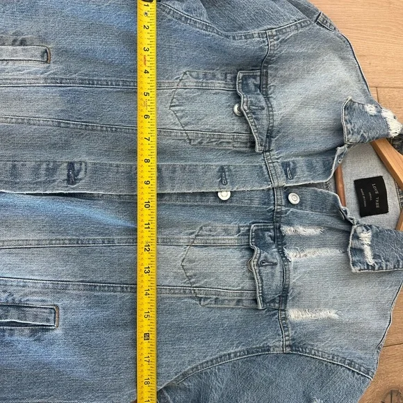 Boho Intentionally Rustic Denim Long Jacket - Picture 3 of 7